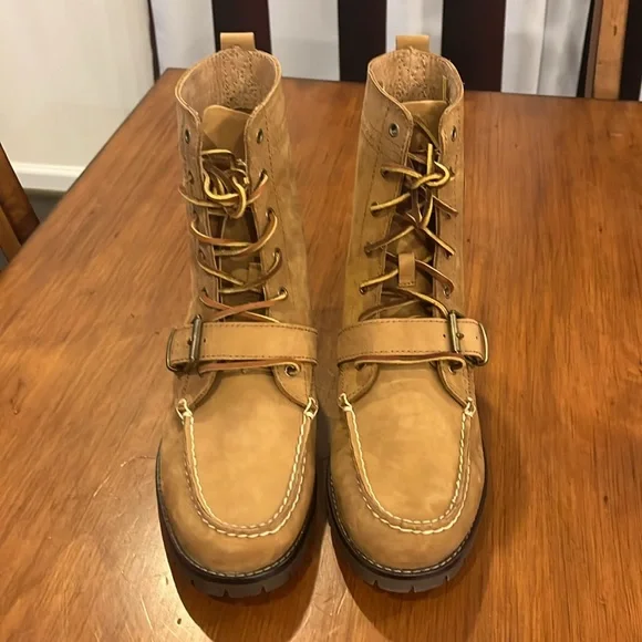Polo Ranger Cookie Boots Tan Nubuck Leather new Mens Size 10.5 Amazon.com | POLO RALPH LAUREN Mens Ranger Boot, Polo Tan  main image 4